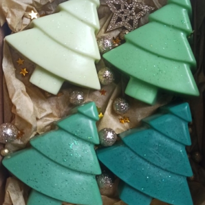 Christmas tree soap