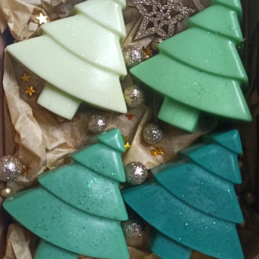 Christmas tree soap