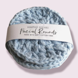 Face scrubbies baby blue